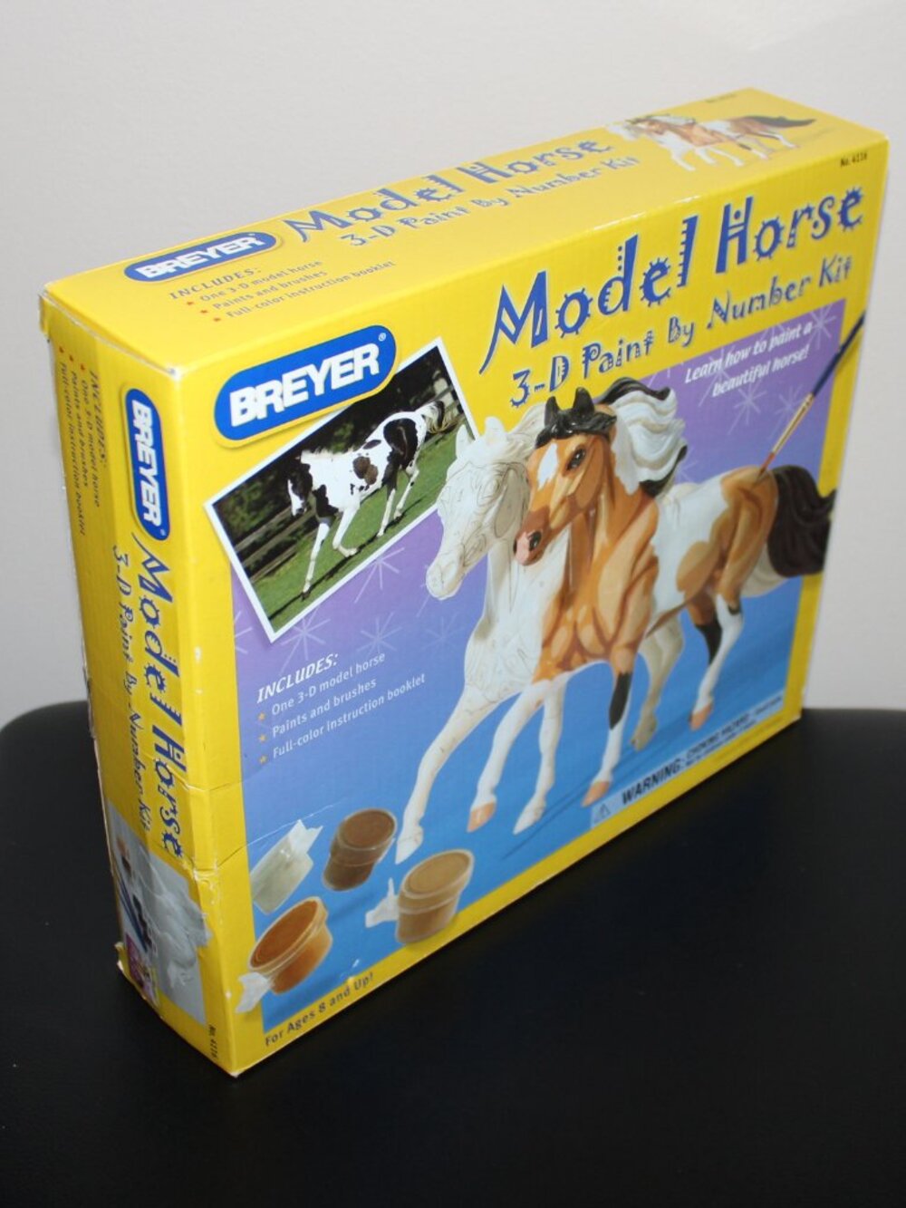 3/$88❤️Breyer Horses 4116 Model Horse 3-D Paint by Number Kit Midnight Tango